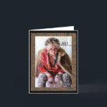 80 something funny birthday card<br><div class="desc">In February, 2020, my granddaughter did a photo shoot of me for her University Photography class assignment. We had lots of laughs while she raided my closet and jewelry box for just the right stuff. The fur jacket, she found in storage, belonged to her great grandmother. She put this first...</div>