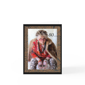 80 something funny birthday card
