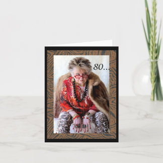 80 something funny birthday card