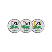 80 & Still on Par Funny Personalized 80th Birthday