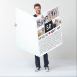 80 Things We Love About You | 80th Birthday Card<br><div class="desc">Looking for a unique birthday gift? Compile a list of things you love them, add some photos and you have the perfect gift they will treasure. This is perfect for a milestone birthday and if you're throwing a party why not ask guests to add they things to your list ♥...</div>