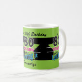 80 Years and Loving it | 80th Birthday Coffee Mug (Front Right)