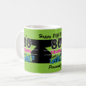 80 Years and Loving it | 80th Birthday Coffee Mug (Front Left)