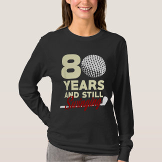 80 Years Old Happy 80th Birthday for Golfers T-Shirt
