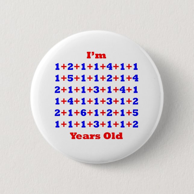 80 Years old! Pinback Button (Front)