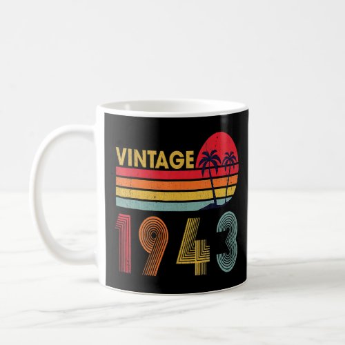 80 Years Old Vintage 1943 80th Birthday 1  Coffee Mug