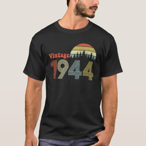 80 Years Old Vintage 1944 Limited Edition 80th T_Shirt