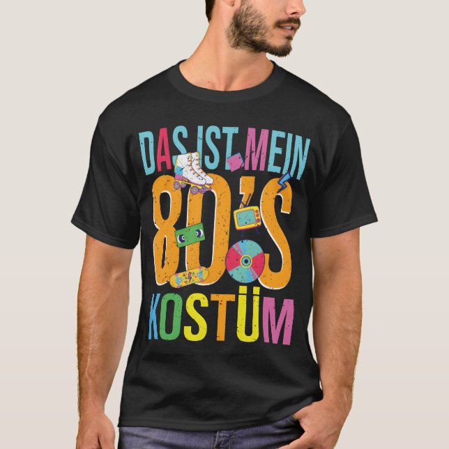 80er Jahre Motto Party 80s Kostum I love the 80s T-Shirt (Front)