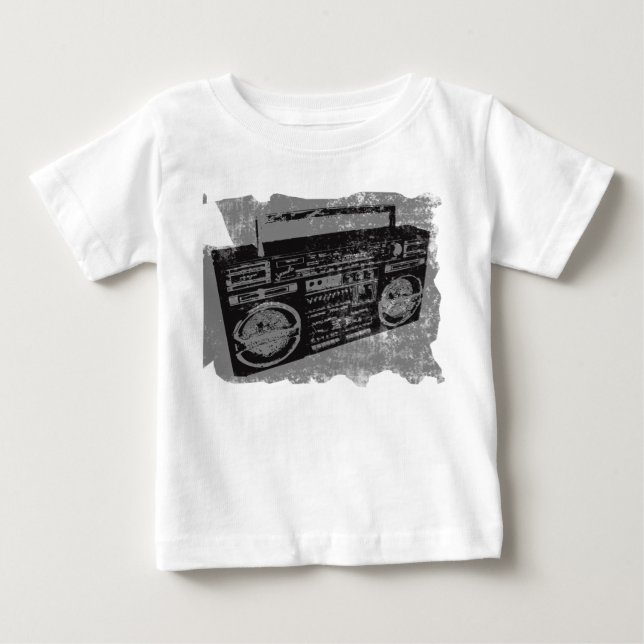 80'S 90'S BOOM BOX COOL RETRO BABY T-Shirt (Front)
