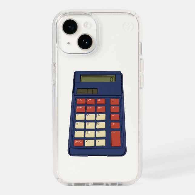 80's 90's Calculator Math School Nostalgia Speck iPhone Case (Front)