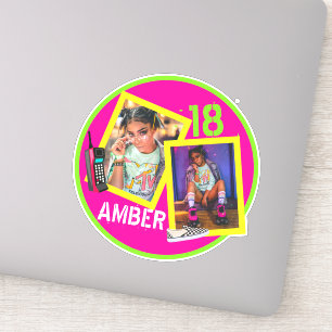 80's 90's Flashback Neon Hip Hop Photo Decal