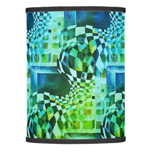 80s 90s Geometric Chess Pattern Abstract Artwork Lamp Shade