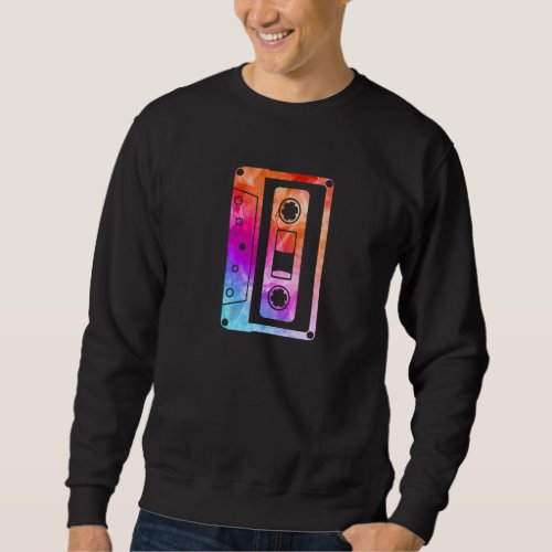 80s 90s Mixtape Cassette Tape Music Retro Party   Sweatshirt