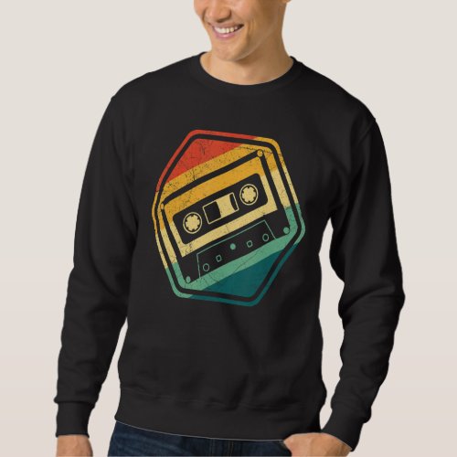 80s 90s Mixtape Cassette Tape Music Retro Party Sweatshirt
