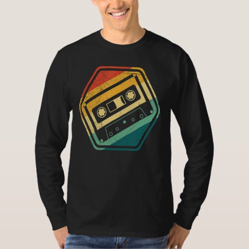 80s 90s Mixtape Cassette Tape Music Retro Party T_Shirt