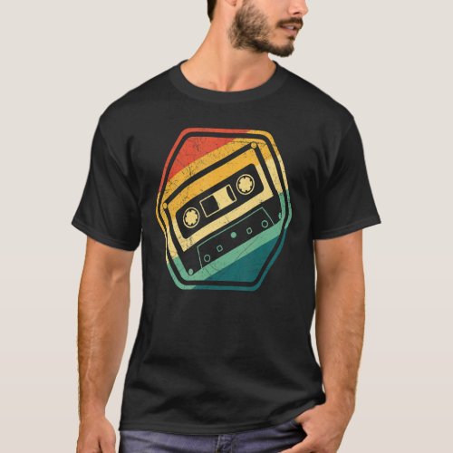 80s 90s Mixtape Cassette Tape Music Retro Party T_Shirt