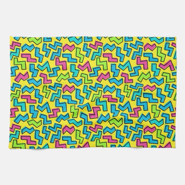80's/90's Neon Pattern Towel (Horizontal)