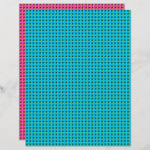 Blue & Colorful Dots Recycled Scrapbook Paper