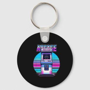80s 90s Vintage Retro Arcade Video Game Old School Keychain