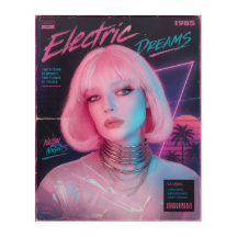 80s Aesthetic Synthwave Pink
