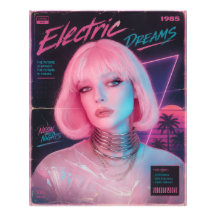80s Aesthetic Synthwave Pink