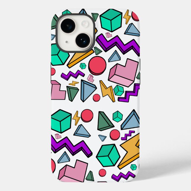 80s Aesthetic Vintage Retro Case-Mate iPhone Case (Back)