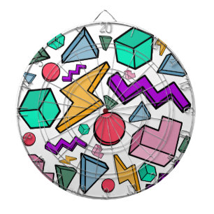 80s Aesthetic Vintage Retro Dart Board