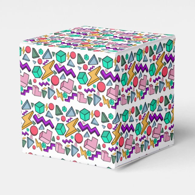 80s Aesthetic Vintage Retro Favor Boxes (Front Side)