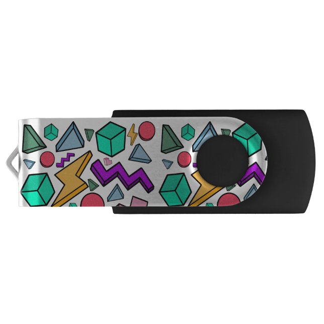 80s Aesthetic Vintage Retro Flash Drive (Back)