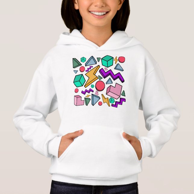 80s Aesthetic Vintage Retro Hoodie (Front)