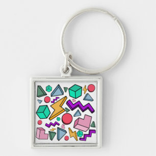 80s Aesthetic Vintage Retro Keychain