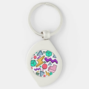 80s Aesthetic Vintage Retro Keychain
