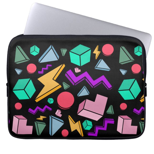 80s Aesthetic Vintage Retro Laptop Sleeve (Front)