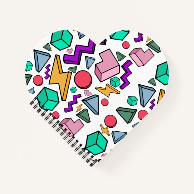 80s Aesthetic Vintage Retro Notebook (Front)