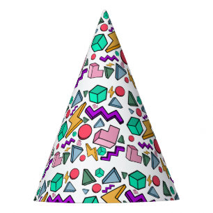 80s Aesthetic Vintage Retro Party Hat