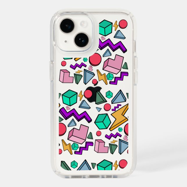 80s Aesthetic Vintage Retro Speck iPhone Case (Front)