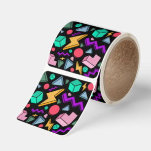 80s Aesthetic Vintage Retro Square Sticker