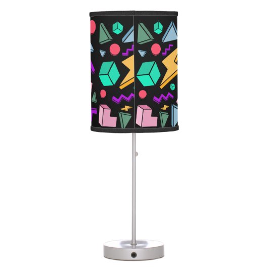 80s Aesthetic Vintage Retro Table Lamp (Back)