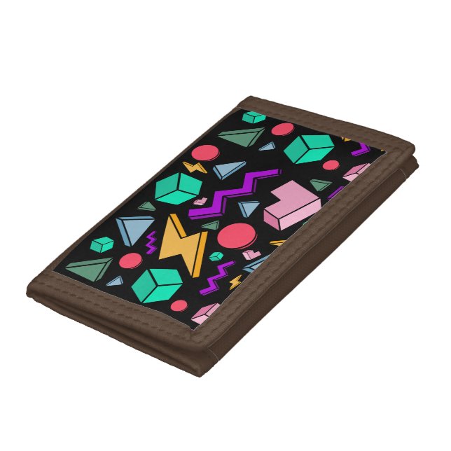 80s Aesthetic Vintage Retro Tri-fold Wallet (Bottom)