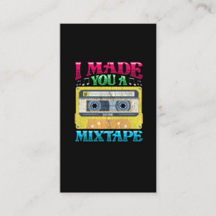 80s and 90s Lover Mixtape Music Cassette Business Card
