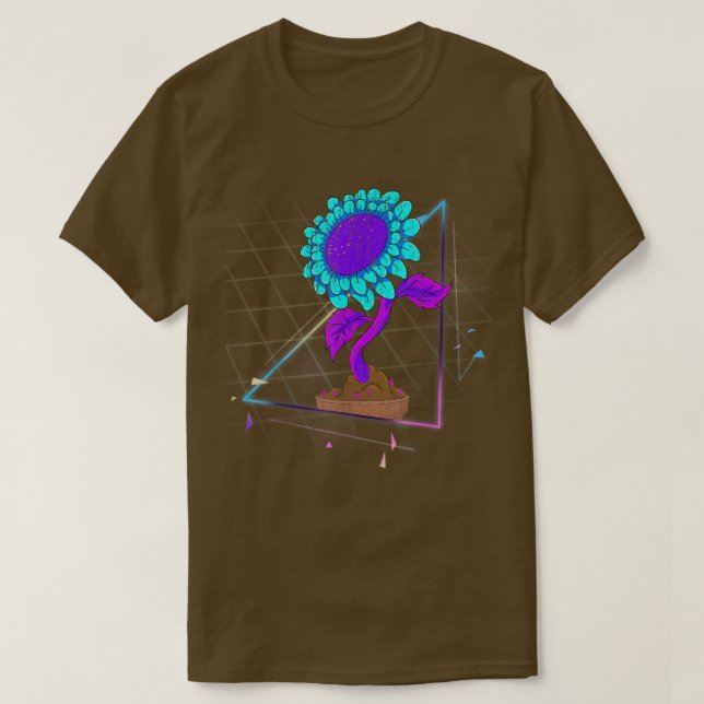 80s Art Hippie Flower Aesthetic Floral Vaporwave S T-Shirt (Design Front)