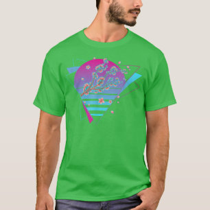 80s Art Retro Sakura Japan Flower Vaporwave Cherry T-Shirt
