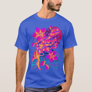 80s Art Sakura Flower Japan Retro Vaporwave Cherry T-Shirt