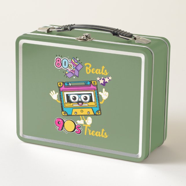 80s Beats 90s Treats Metal Lunch Box (Front)
