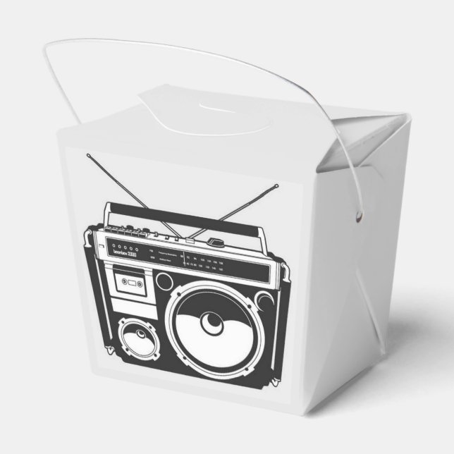 80s Boombox Favor Boxes (Back Side)