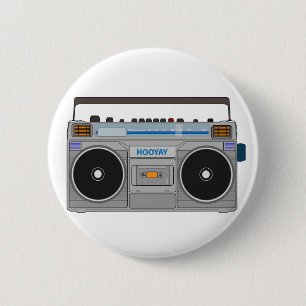 80'S BOOMBOX/GHETTO BLASTER BUTTON