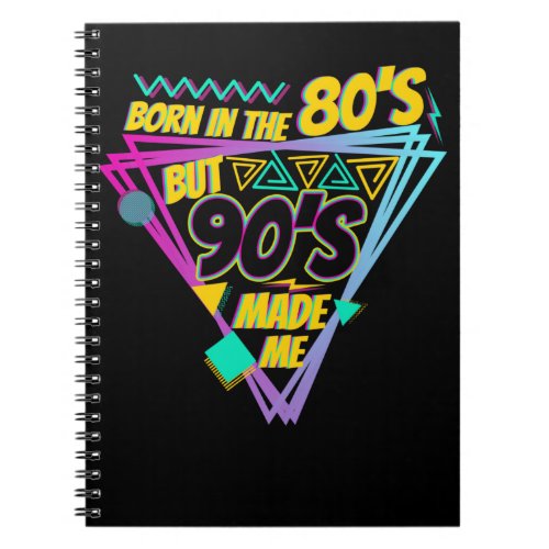 80s Born 90s Music Party Disco Notebook