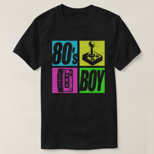 80s Boy 1980s Fashion 80 Theme Party Eighties  T_Shirt