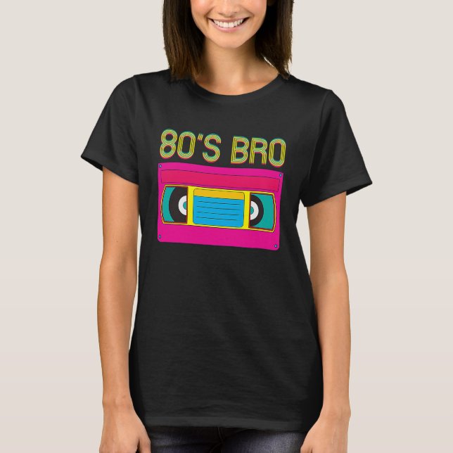 80s Bro Vintage Classic Cassette Tape T-Shirt (Front)