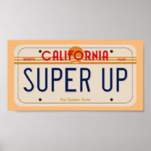 80's California SUPER UP License